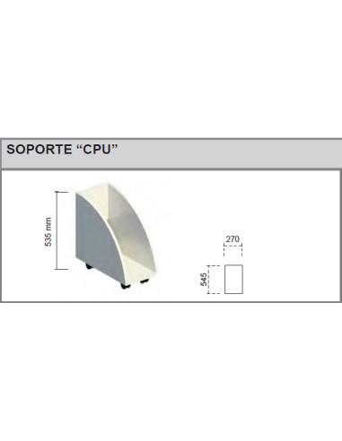 Soporte "CPU" con ruedas