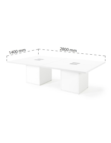 Mesa rectangular de reunión, serie G3