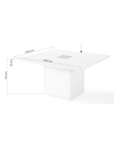 Mesa reunión cuadrada, serie G3