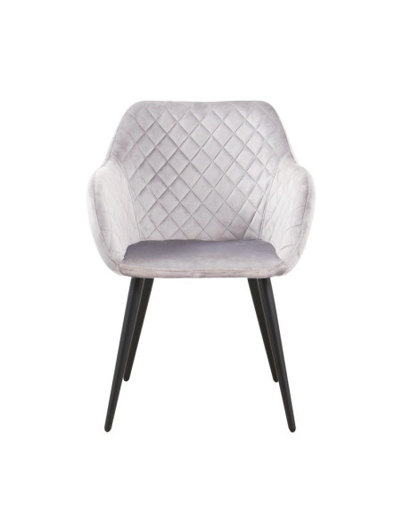 Sillón metal y tapizado velvet ROLANDO