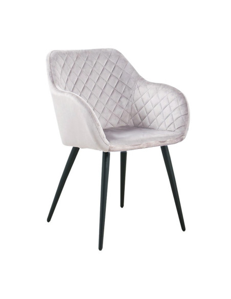 Sillón metal y tapizado velvet ROLANDO