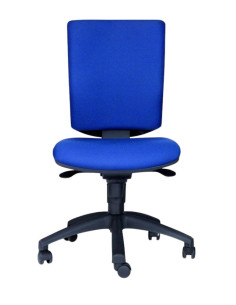Silla giratoria, sin brazos, tapizado textil FLASH-SB