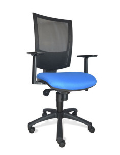 Silla giratoria tapizada, con brazos FLASH-B-P