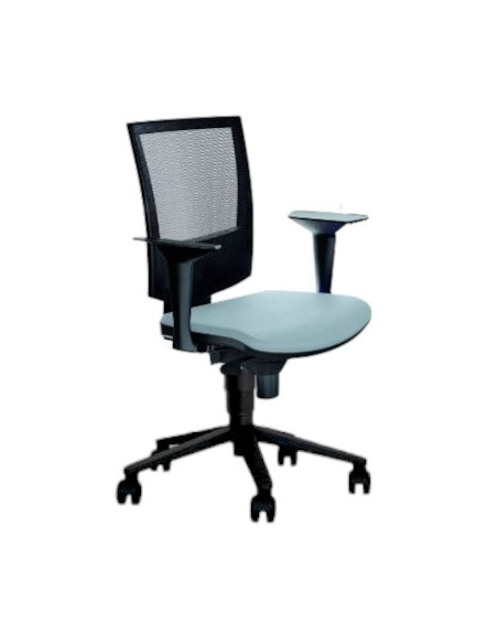 Silla operativa, respaldo malla, con brazos FLASH-MLL