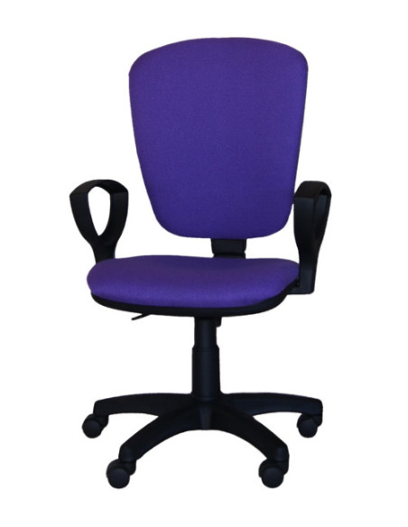 Silla giratoria, brazos elevables, polipiel UDINE-B