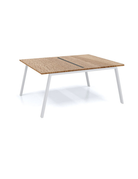Mesa Bench 1 módulo serie Atrio (2 puestos). Exprés