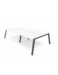 Mesa Bench 2 módulos serie Atrio (4 puestos). Exprés