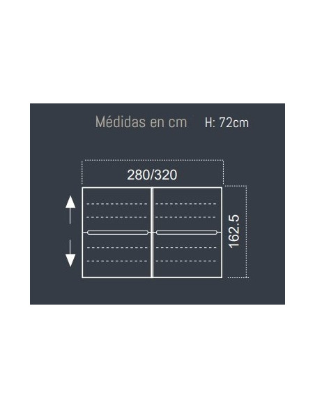 Mesa Bench 2 módulos serie Atrio (4 puestos). Exprés