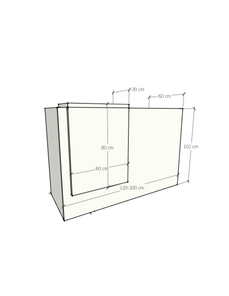 Mostrador SOBRE LATERAL 60x80