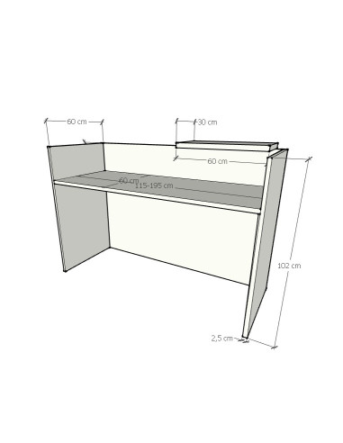 Mostrador SOBRE LATERAL 60x80