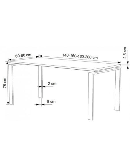 Mesa de oficina CLASICA