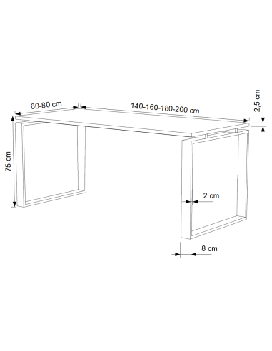 Mesa de oficina MODERNA