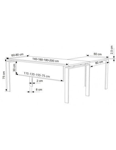 Mesa de oficina CLASICA CON ALA