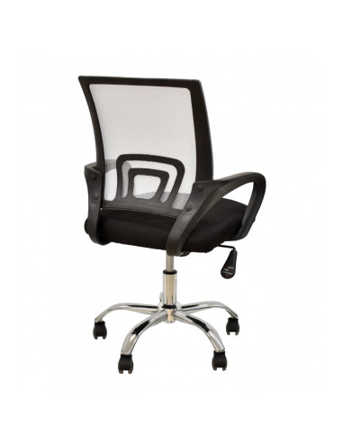 Silla de oficina, tejido negro y...