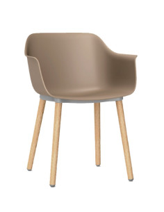 Silla de polipropileno SHAPE MADERA