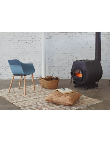 Silla de polipropileno SHAPE MADERA