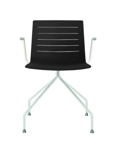 Silla de polipropileno, con brazos, SKIN ARAÑA