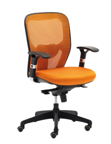 Silla giratoria respaldo alto de color BRISTON