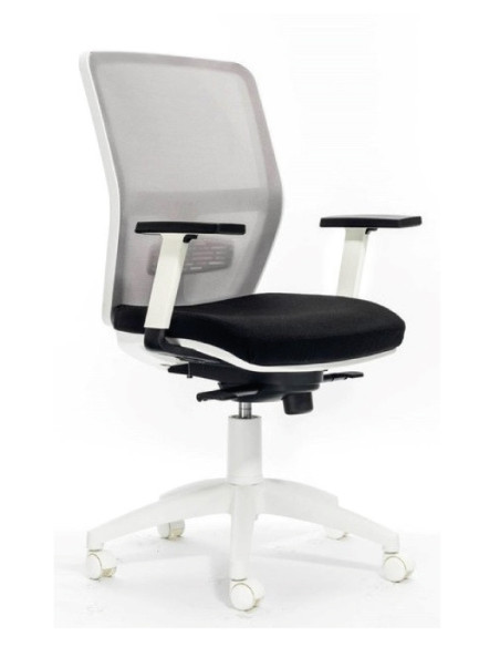 Silla giratoria, respaldo de malla, HIMILCE