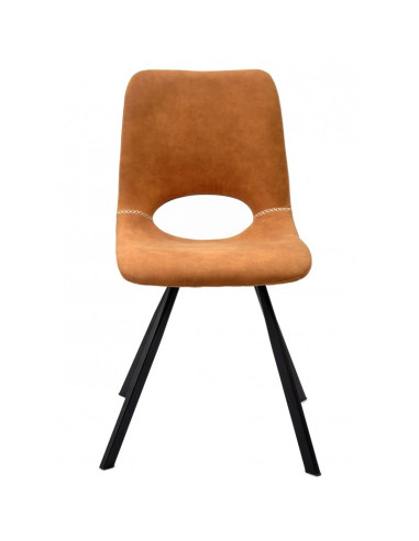 Silla confidente, metal y similpiel...