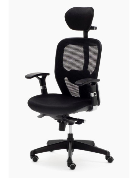 Silla giratoria respaldo en malla BRISTON CABEZAL