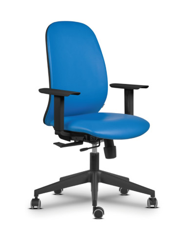 Silla oficina tapizada polipiel, IVY 3-4