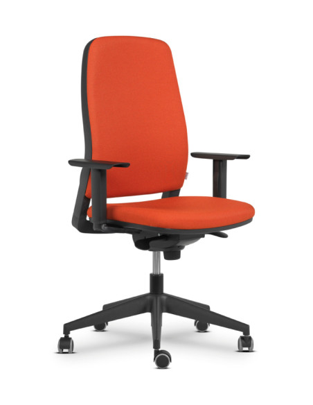 Silla de oficina respaldo tapizado, REBEL 1