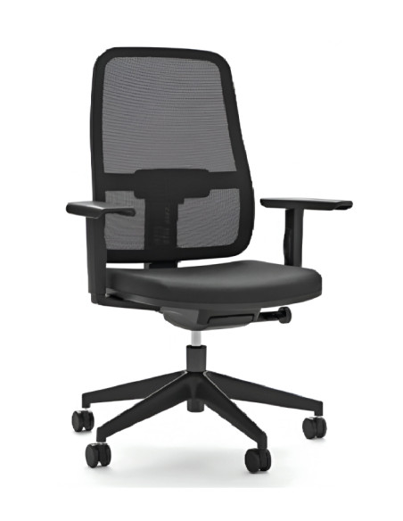 Silla giratoria, brazos regulables, respaldo malla BLAZE