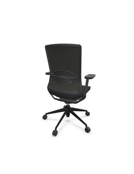 Silla de oficina, estructura negra, TNK 500