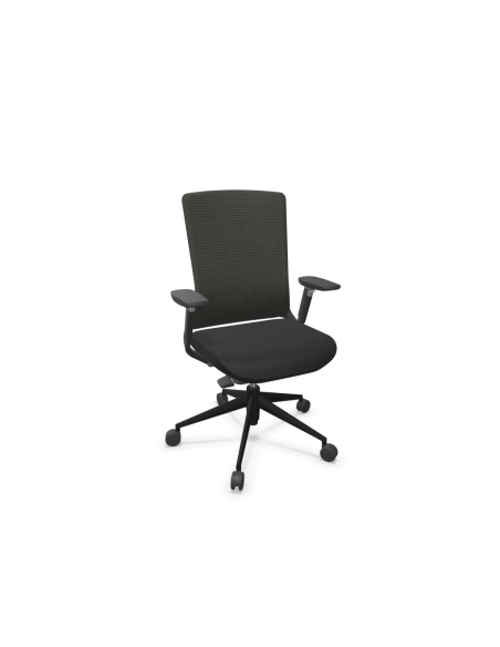 Silla de oficina, estructura negra, TNK 500