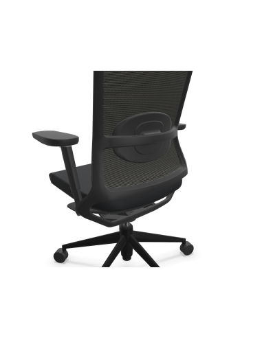Silla de oficina, estructura negra,...