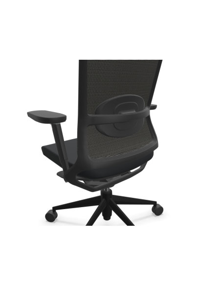 Silla de oficina, estructura negra, TNK 500