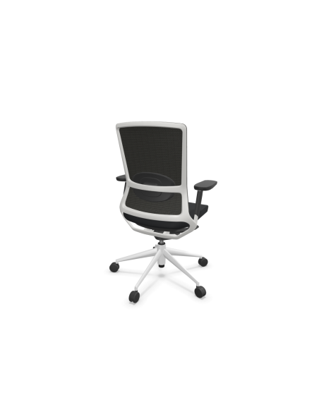 Silla de oficina, estructura blanca, TNK 500