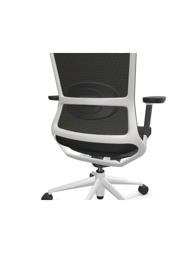 Silla de oficina, estructura blanca,...