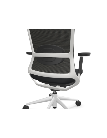 Silla de oficina, estructura blanca, TNK 500