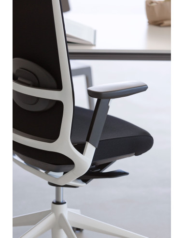 Silla de oficina, estructura blanca,...