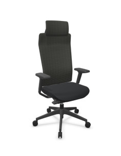 Silla de oficina, con estructura negra, TNK FLEX