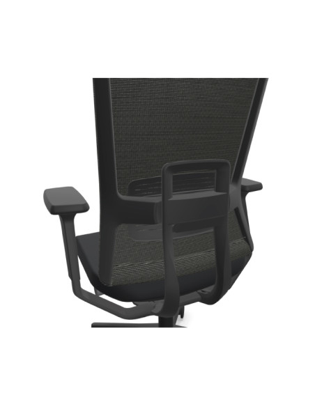 Silla de oficina, con estructura negra, TNK FLEX