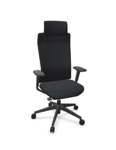 Silla de dirección, con estructura negra, TNK FLEX
