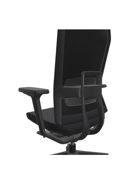 Silla de dirección, con estructura negra, TNK FLEX