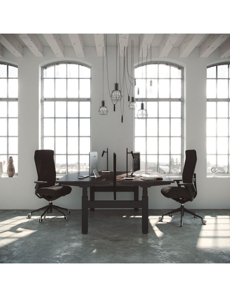 Silla de dirección, con estructura negra, TNK FLEX