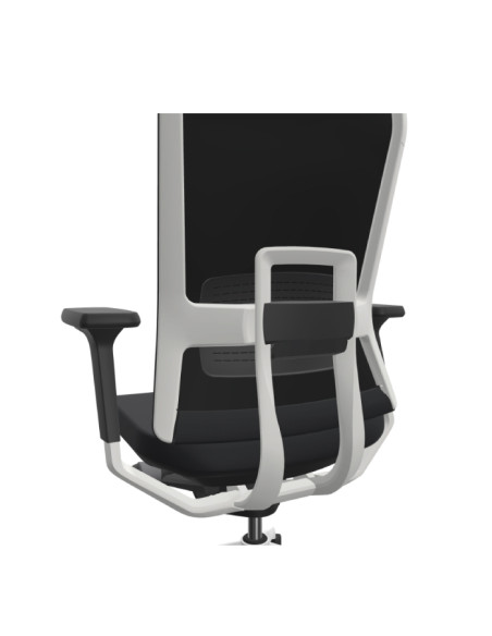Silla de dirección, con estructura blanca, TNK FLEX