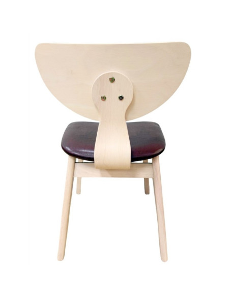 Silla de madera de hevea, DUBLIN