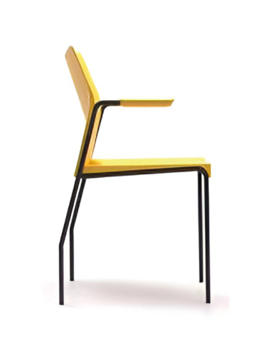 Silla de polipropileno, con brazos,...
