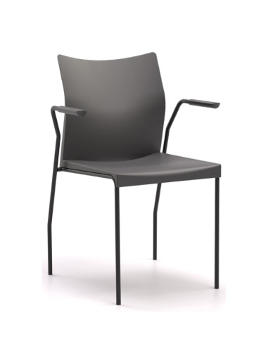Silla de polipropileno, con brazos,...