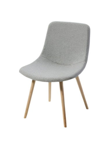 Silla, con patas de madera, VALKIRIA