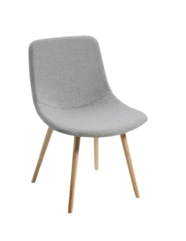 Silla, con patas de madera, VALKIRIA