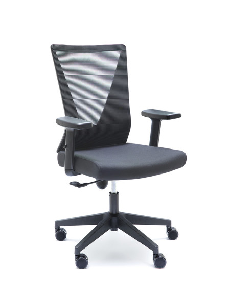 Silla de oficina giratoria brazos regulables TIVARA