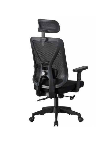 Silla, con cabezal y respaldo de malla, CLISSON