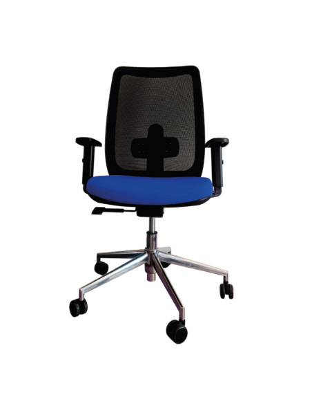 Silla giratoria, base de aluminio, ANIBAL